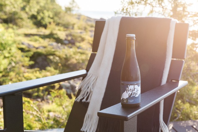 Fresh Coast Cabins partners with Keweenaw brewery Barrel + Beam to produce a season ale. 