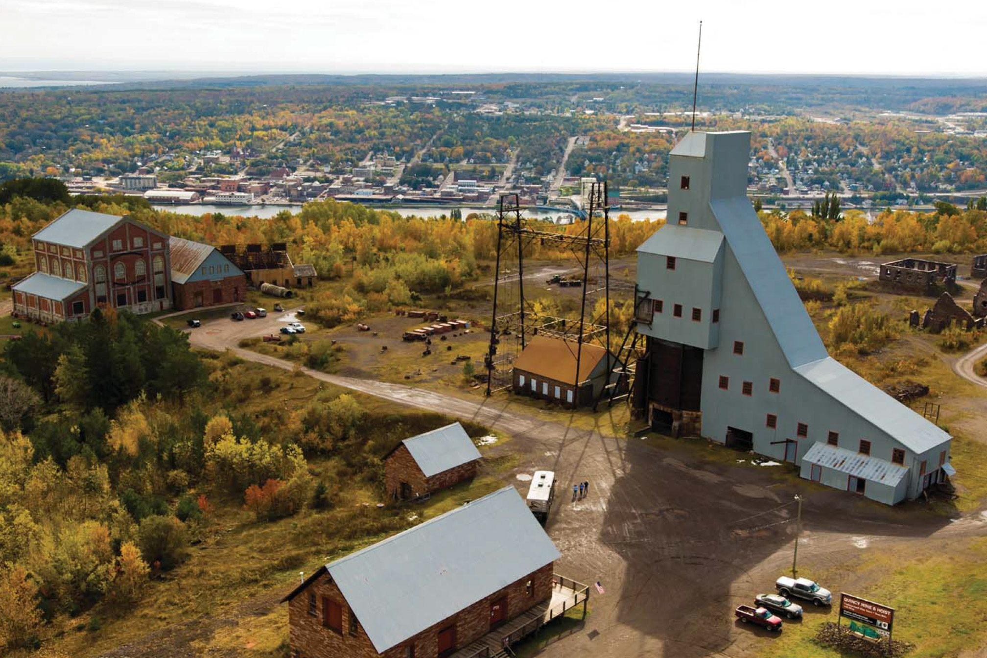 Quincy Mine Fresh Coast Cabins on Lake Superior